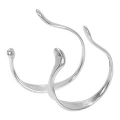 Coppia di Elsa Peretti for Tiffany & Co. Orecchini a polsino in argento sterling