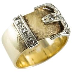 Antique Yellow Gold Buckle Ring 