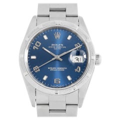 Rolex Oyster Perpetual Date 15210 Blue Tobi Arabia Dial Y Series Men's Watch