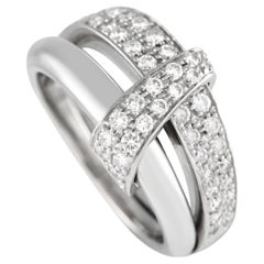 Asprey 18K White Gold 0.65ct Diamond Ring