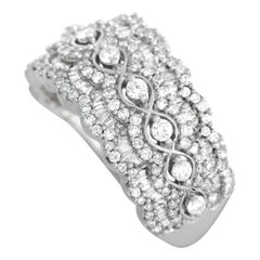 Bague en or blanc 14K avec 1,0ct de diamant 