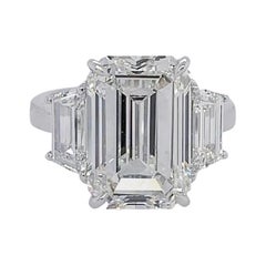 GIA Certified 2 Carat Emerald Cut Diamond Ring