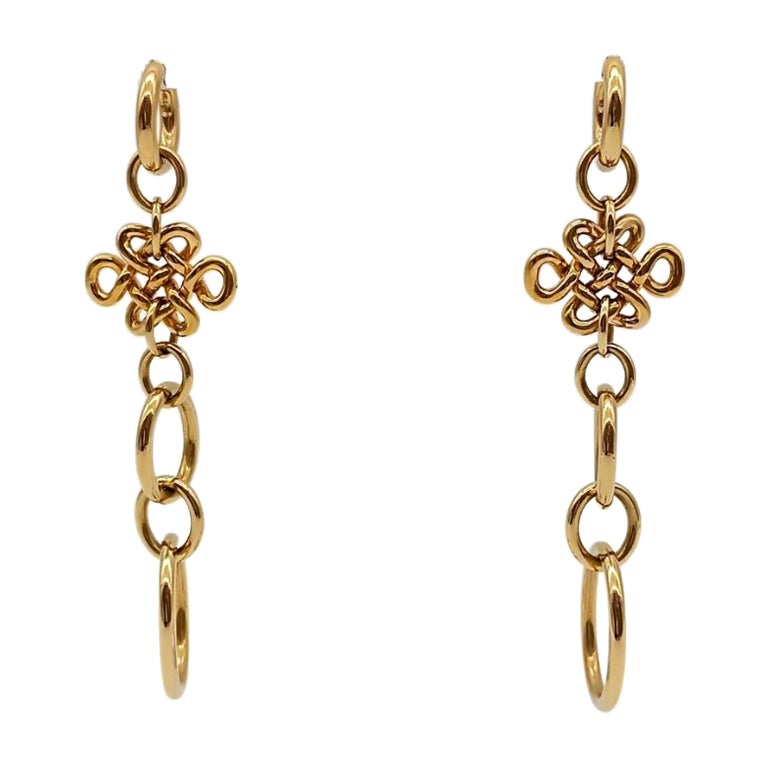 H.Stern Gold earrings by Diane Von Fürstenberf
