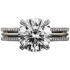 Alexandra Mor Signature Brilliant-Cut 1.05 Carat Diamond Engagement Ring