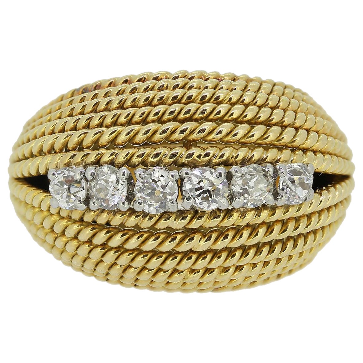 Vintage Six-Stone Diamond Ring