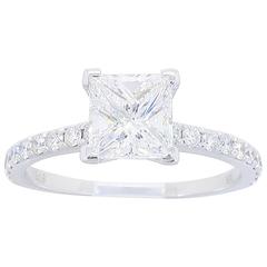  GIA 1.36 Carat Diamond Engagement Ring 