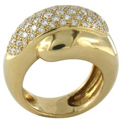 CHAUMET PARIS ring with diamonds 18k yellow gold