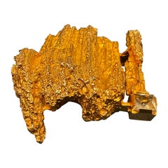 Björn Weckström Lapponia 14 Karat Gold Brooch Aquarius 1972.