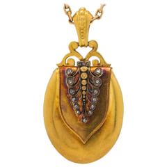 Gorgeous Victorian 18k Locket with Rose Cut Diamonds, circa late 1800s 8