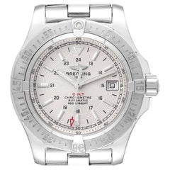 Breitling Colt Silber Zifferblatt Automatik Stahl Herrenuhr A17380