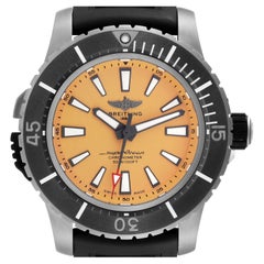 Breitling Superocean Yellow Dial Titanium Mens Watch E17369