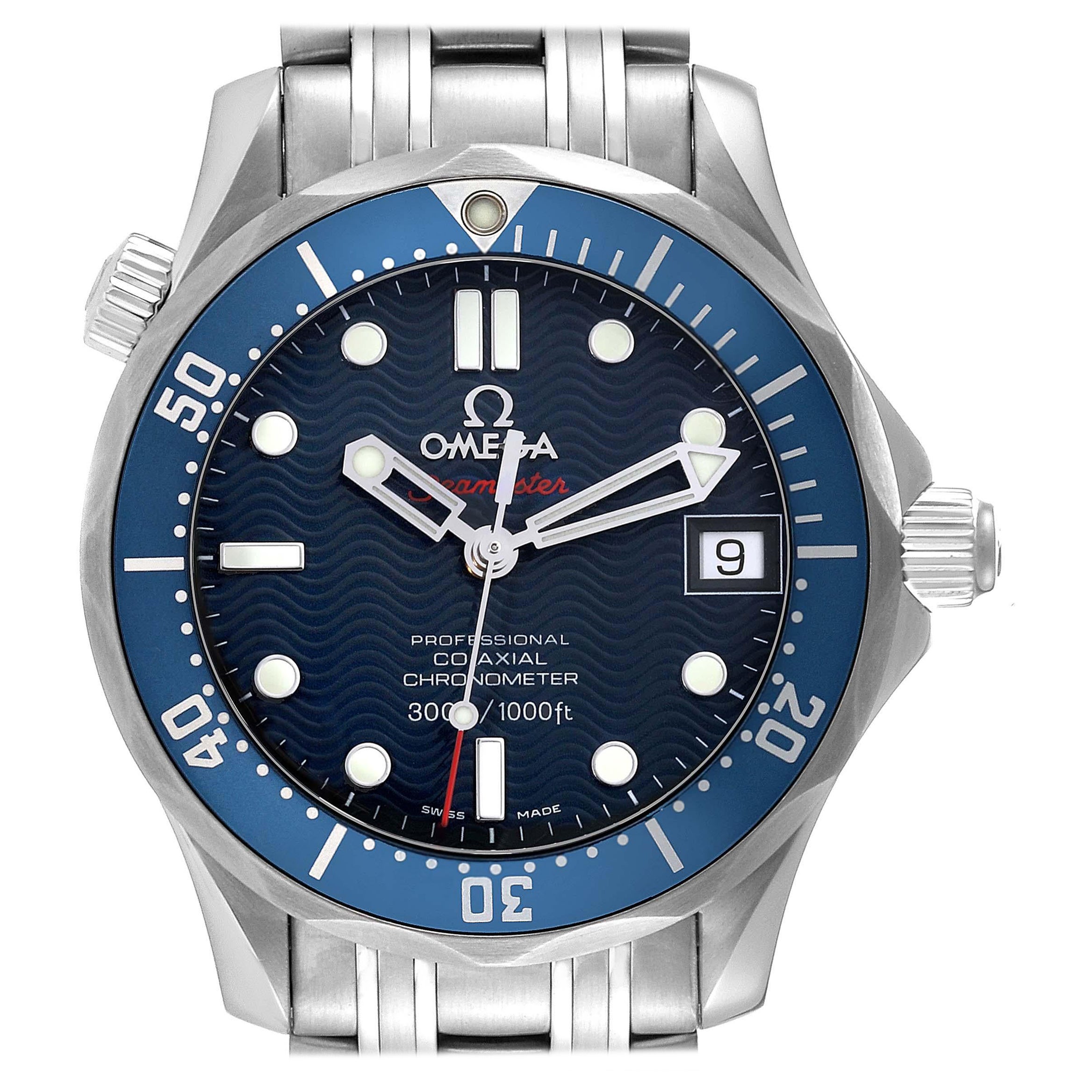 Omega Seamaster Midsize 36 Blue Dial Steel Mens Watch 2552.80.00 For ...