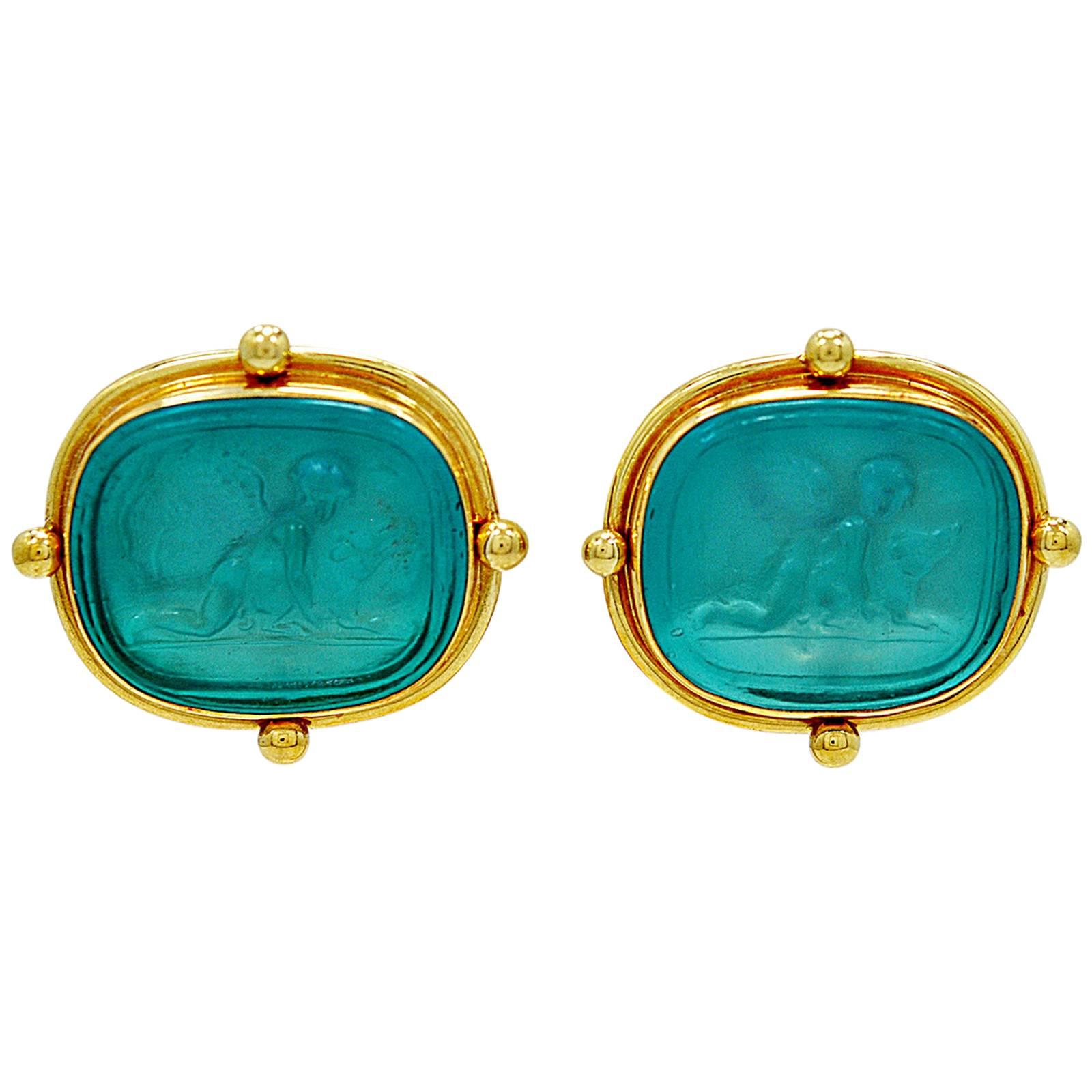 Murano Glass Gold Earrings