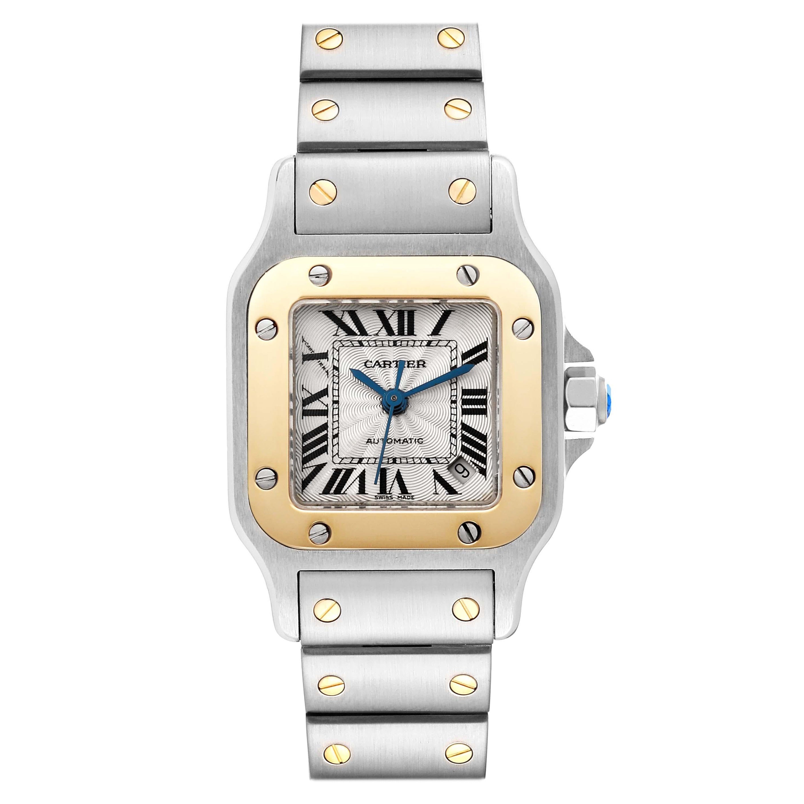 Cartier Santos Galbee Steel Yellow Gold Ladies Watch W20057C4
