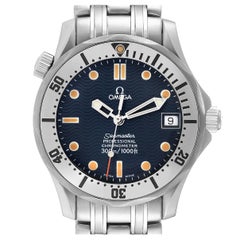 Used Omega Seamaster Midsize 36 Blue Dial Steel Mens Watch 2552.80.00