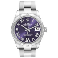 Rolex Datejust Midsize Steel White Gold Diamond Ladies Watch 278344
