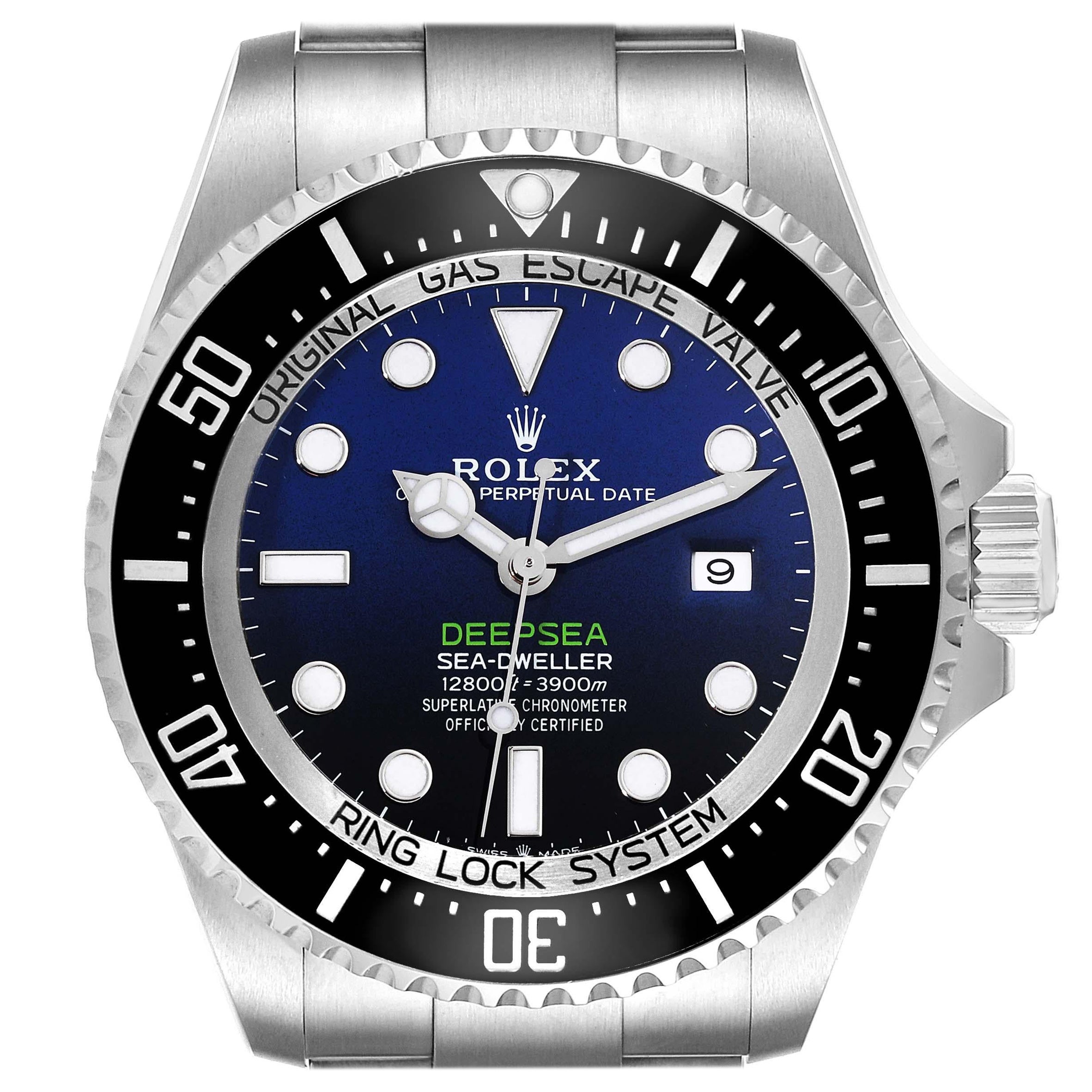 Rolex Seadweller Deepsea 44 Cameron D-Blue Dial Steel Mens Watch 126660 Box Card For Sale