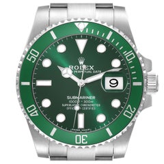 Rolex Submariner Hulk Green Dial Steel Mens Watch 116610LV Box Card