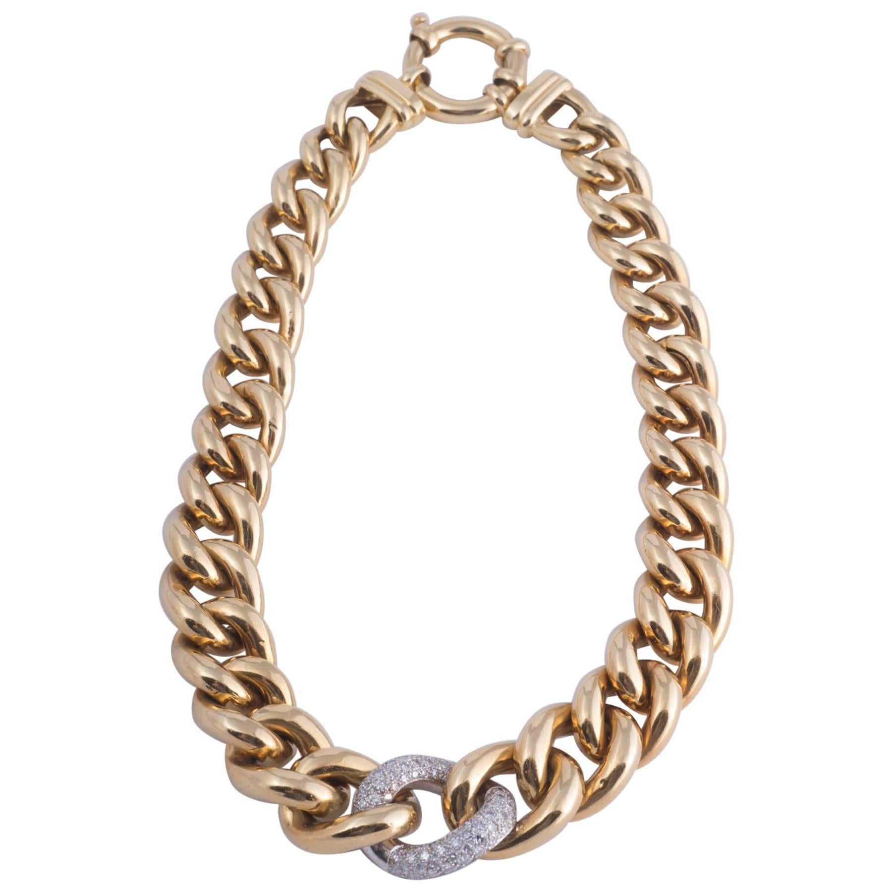 Diamond Gold Choker Necklace