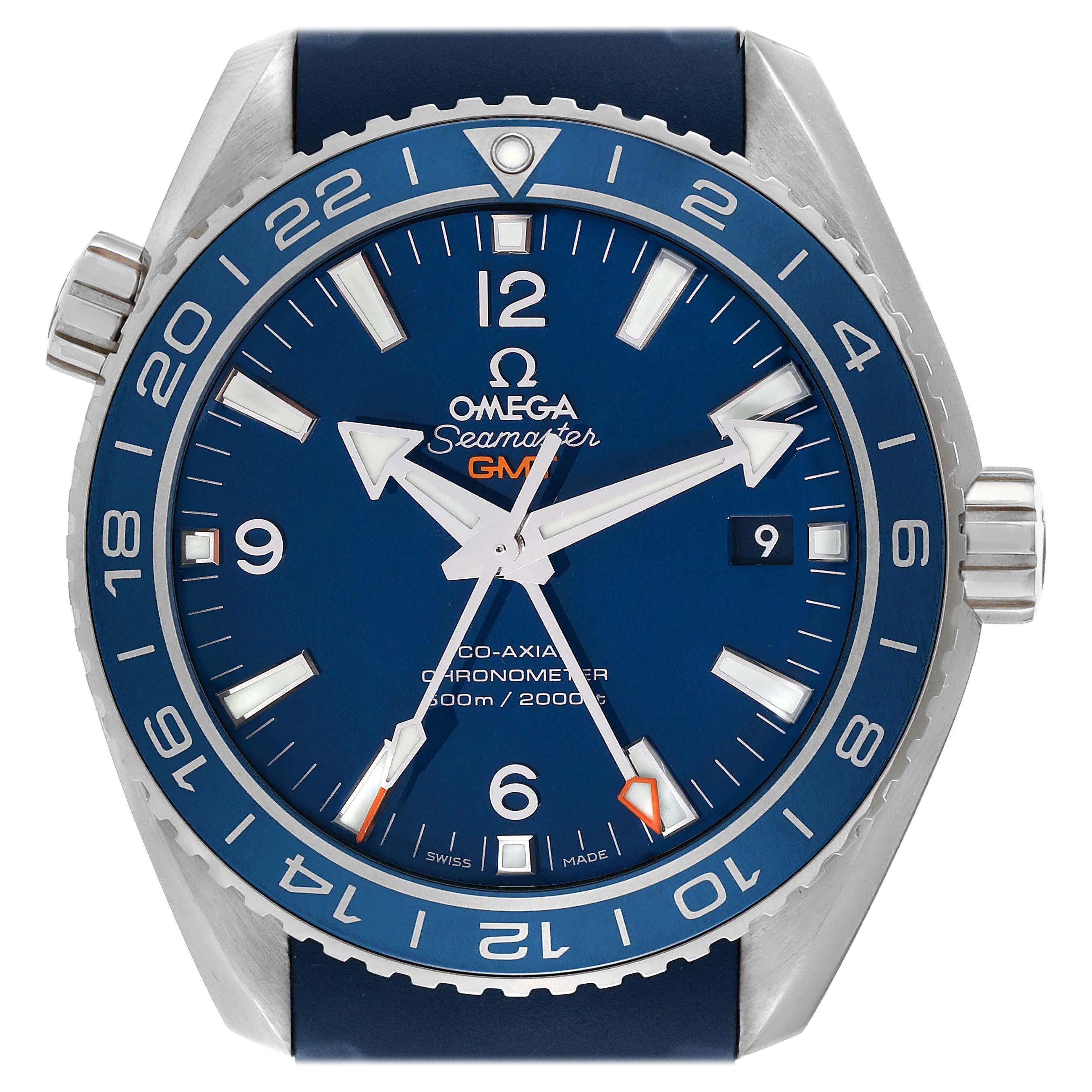 Omega Seamaster Planet Ocean GMT Titanium Watch 232.92.44.22.03.001 Box Card