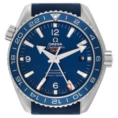 Used Omega Seamaster Planet Ocean GMT Titanium Watch 232.92.44.22.03.001 Box Card
