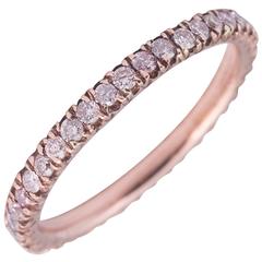Fabulous Pink Diamond Band in Rose Gold