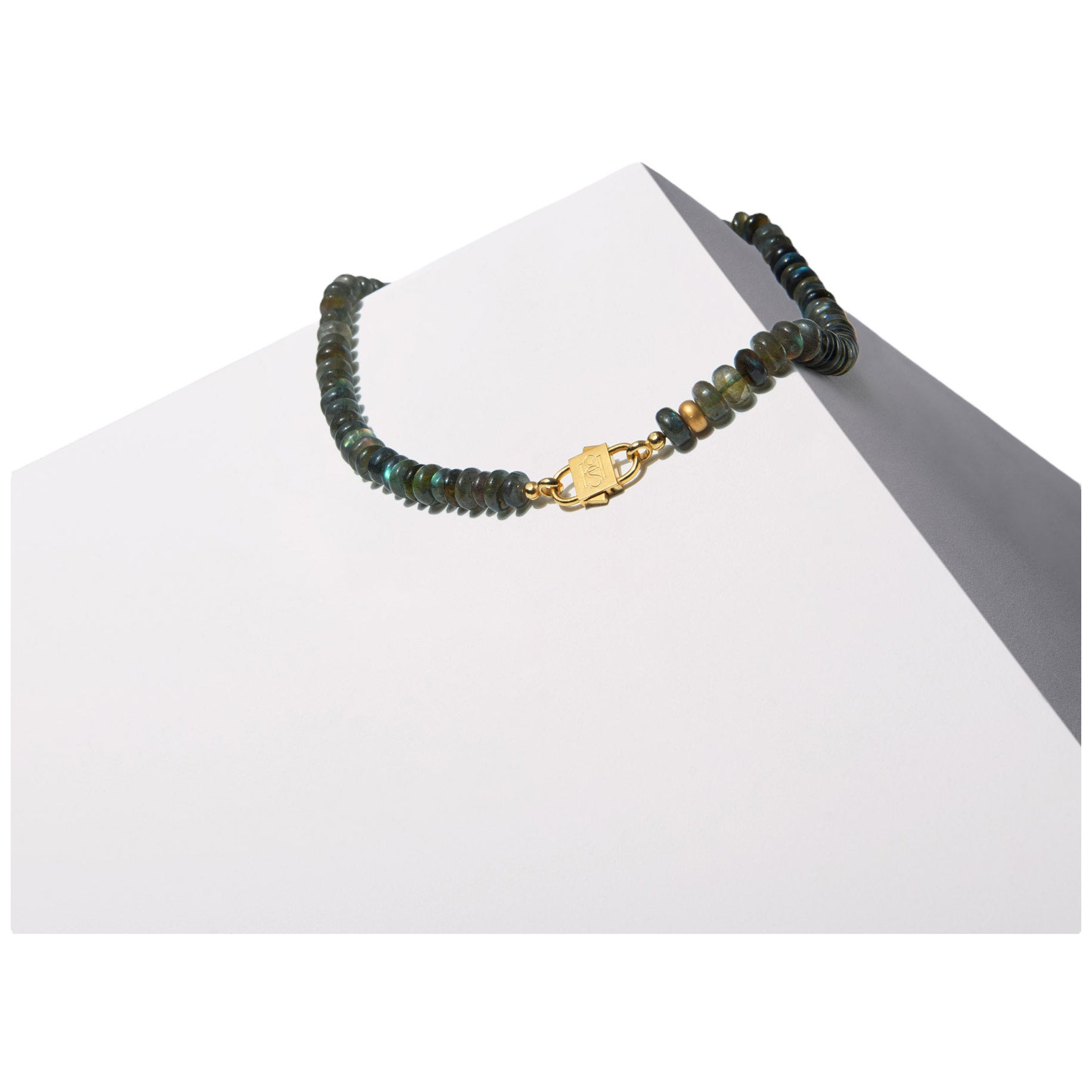 House of Sol Labradorite Necklace with Baby HoS Lock