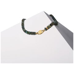 House of Sol Labradorite Necklace with Baby HoS Lock