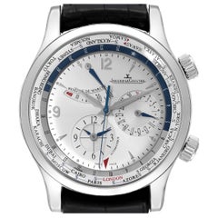Jaeger Lecoultre Master World Geographic Steel Mens Watch