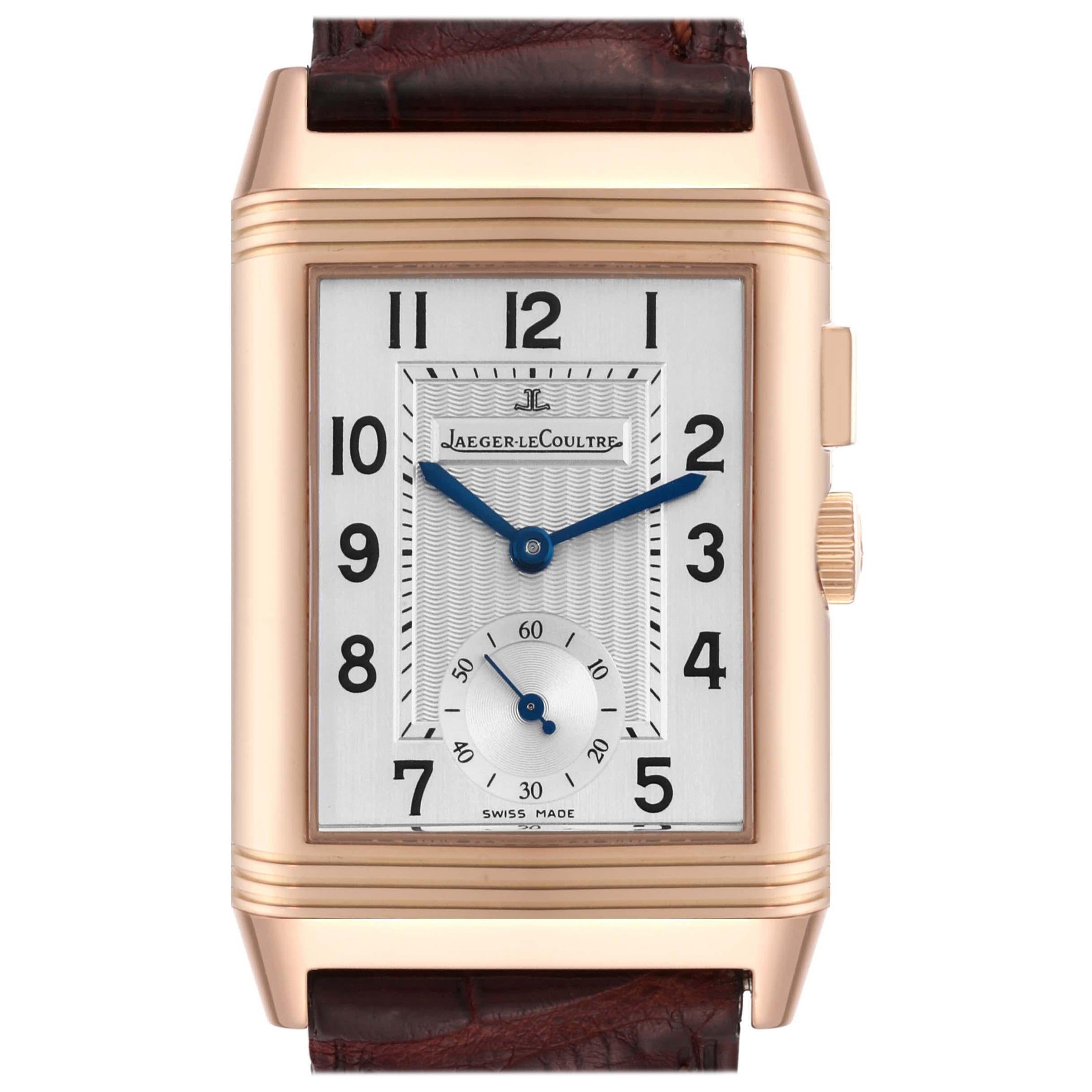 Jaeger LeCoultre Reverso Duoface Rose Gold Mens Watch 272.2.54 Q2712410