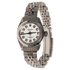 Rolex Oyster Perpétuel 25mm Jubilee en diamant blanc pour femmes 