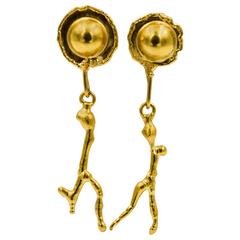 Vintage Jean Mahie Charming Monster Earrings