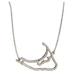 Nantucket Diamond Island in 18k Palladium White Gold 10
