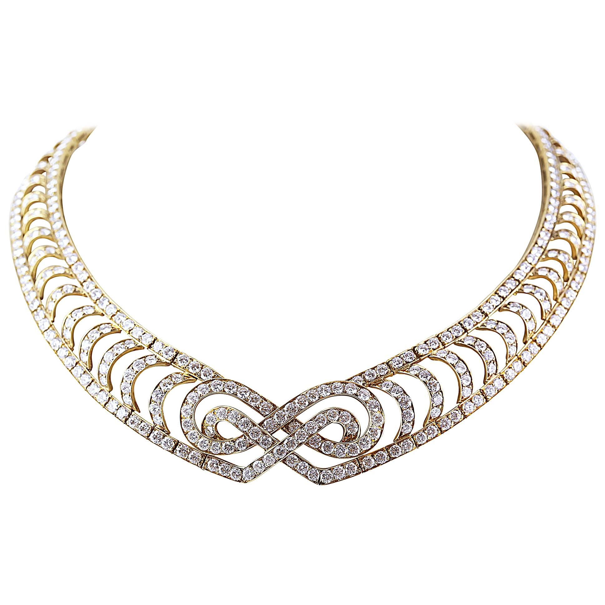 Mauboussin Paris Diamond Collar Necklace For Sale