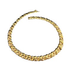 Used Van Cleef and Arpels Yellow Gold Collar