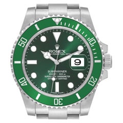 Used Rolex Submariner Hulk Green Dial Steel Mens Watch 116610LV