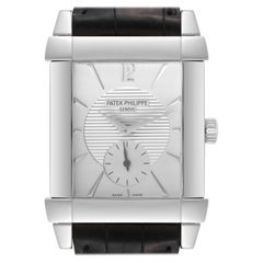 Patek Philippe Gondolo Small Seconds White Gold Silver Dial Mens Watch 5111