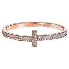 Tiffany & Co Diamond T Bracelet Rose Golding Co. 