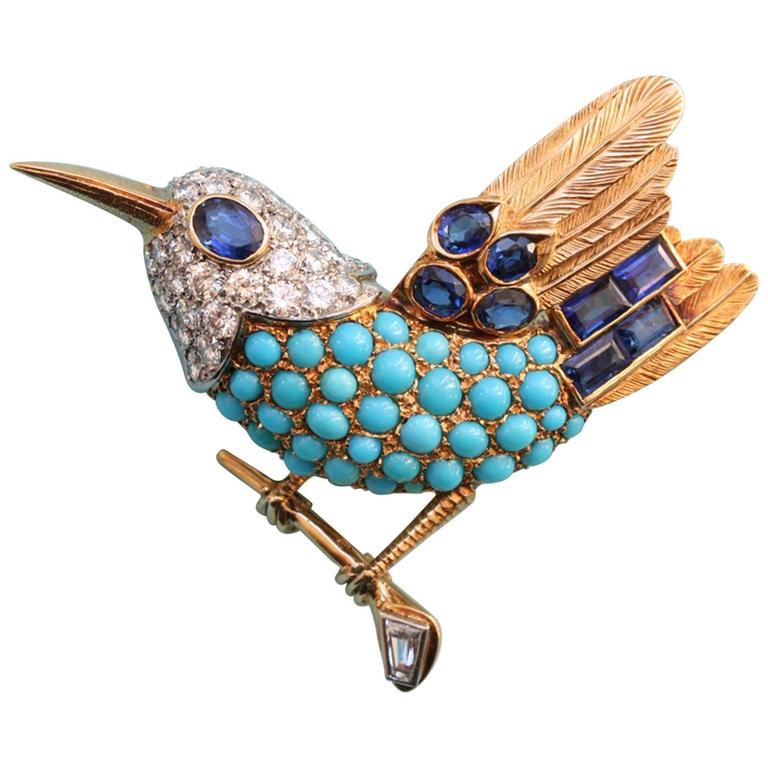 Cartier Paris Bird Brooch For Sale at 