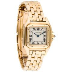 Antique Cartier Panthere 18kt Yellow Gold Watch