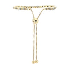 Intricate 1.62ct Sapphire Bracelet set in 14K Yellow Gold