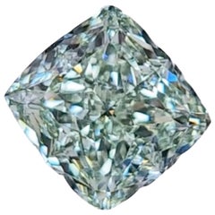 Used Emilio Jewelry Gia Certified 4.00 Carat Fancy Pure Green Diamond 