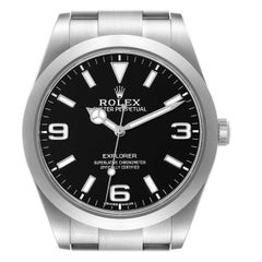 Rolex Explorer I 39mm Black Dial Steel Mens Watch 214270