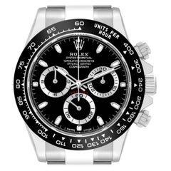 Used Rolex Cosmograph Daytona Black Dial Steel Mens Watch 116500 Box Card