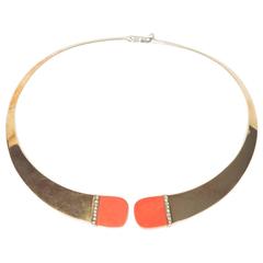 18K Gold Collar Necklace