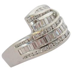 Charles Krypell Platinum and Diamond Ring