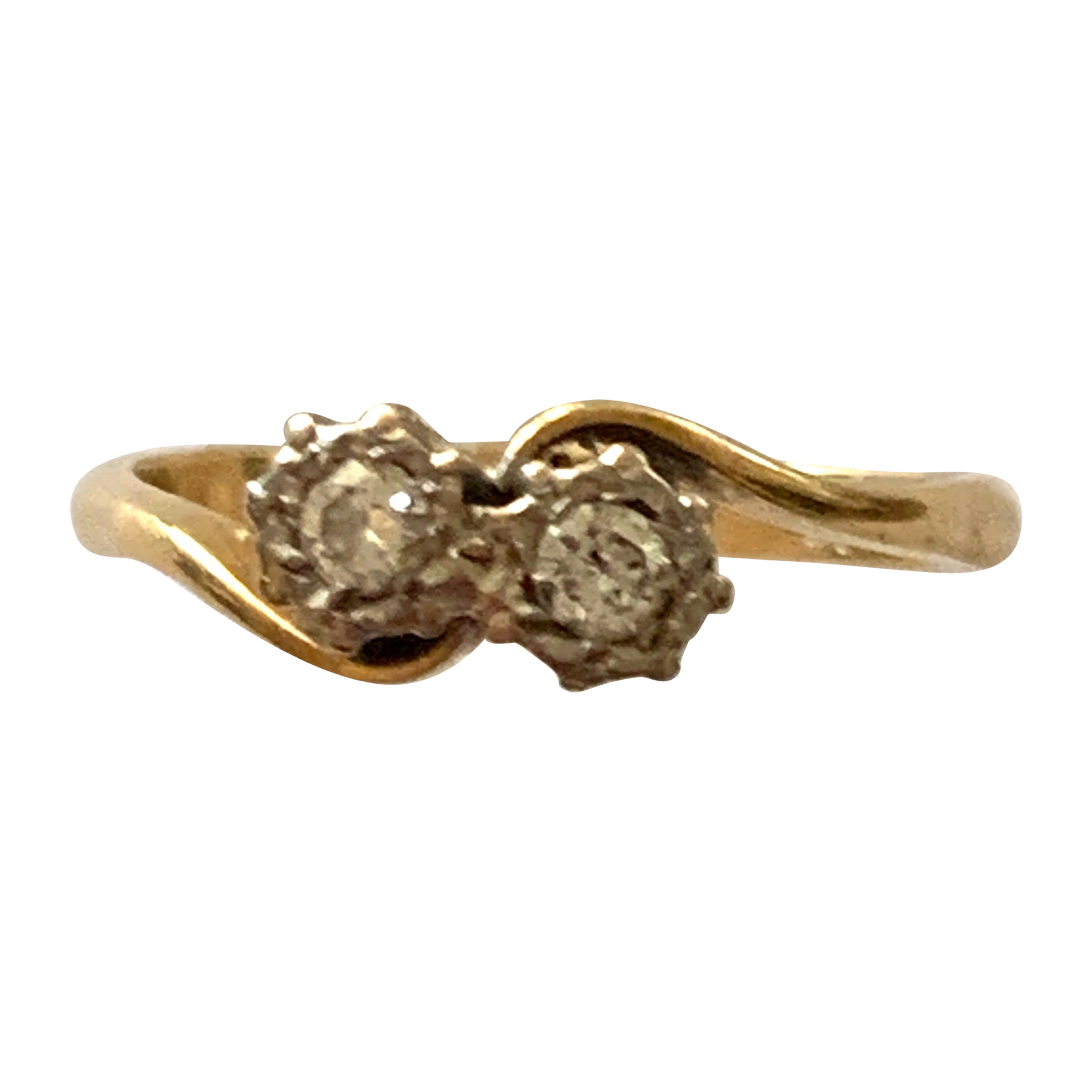 18ct Gold 0.20 Carat Diamond Ring For Sale