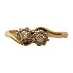 Vintage 18ct Gold 0.20 Carat Diamond Ring