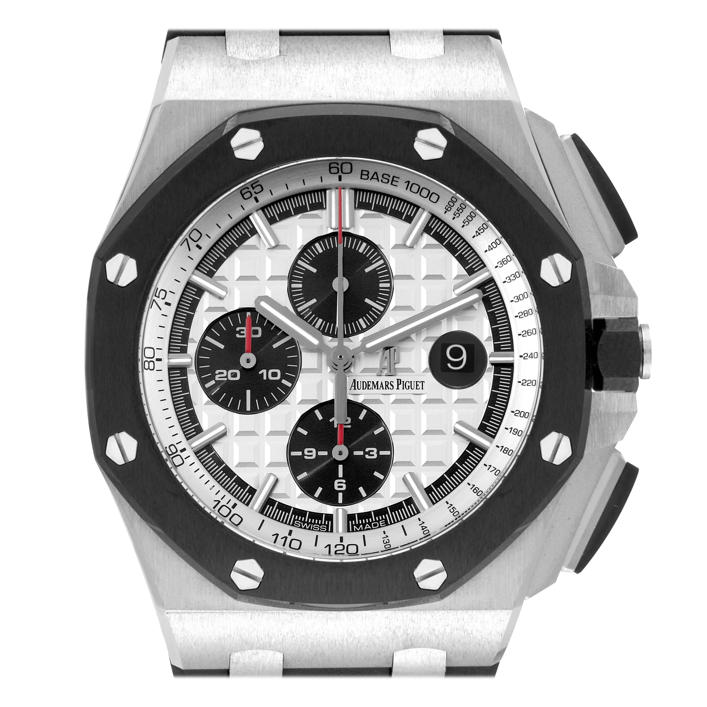 Audemars Piguet Royal Oak Offshore Steel Mens Watch 26400SO Box Papers