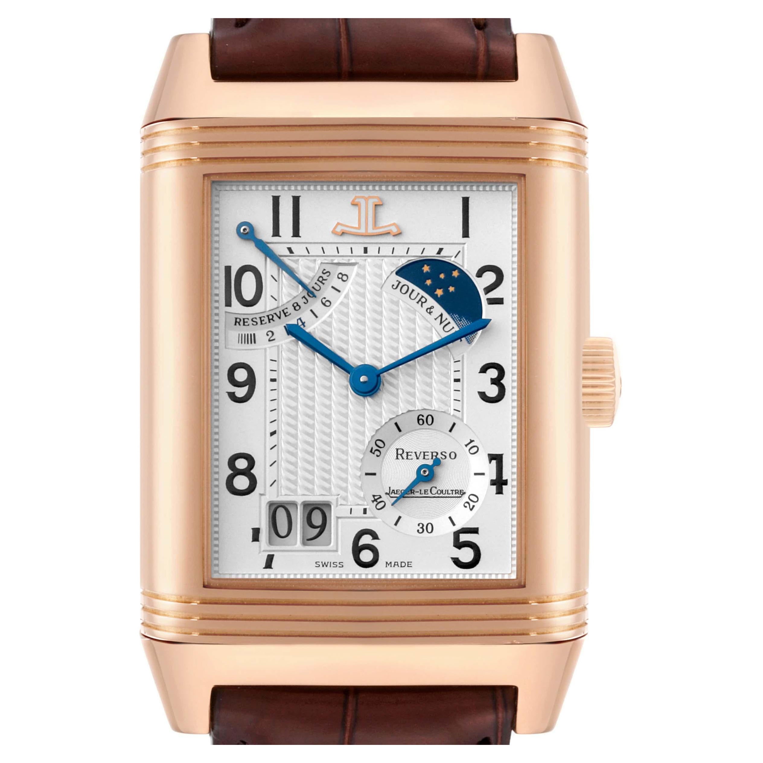 Jaeger LeCoultre Reverso Septantie Limited Edition Rose Gold Mens Watch 